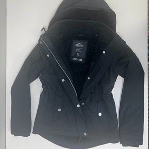Hollister All Weather Jacket - Size XS, Black